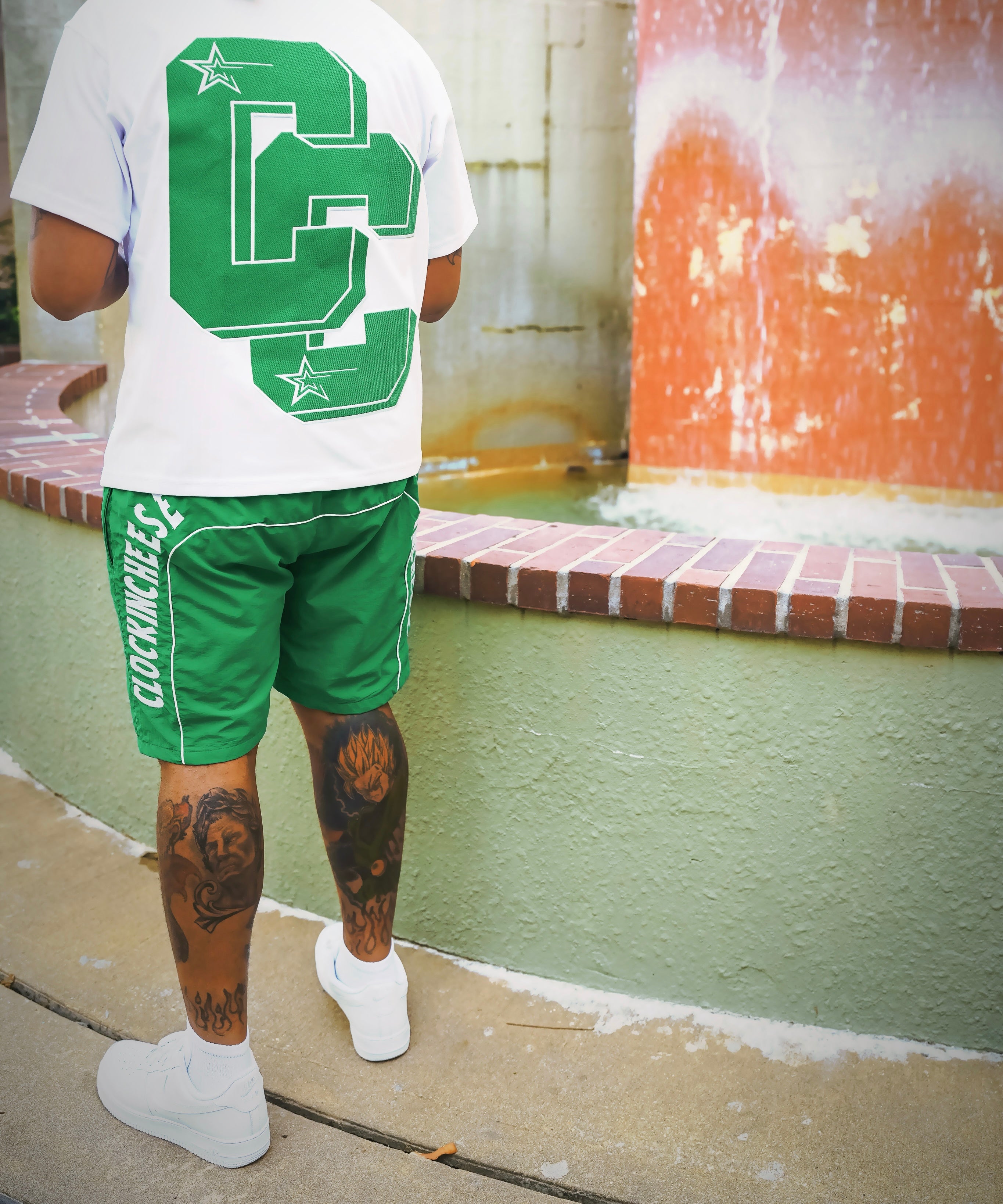 DOUBLE C’s SET WHT/GREEN