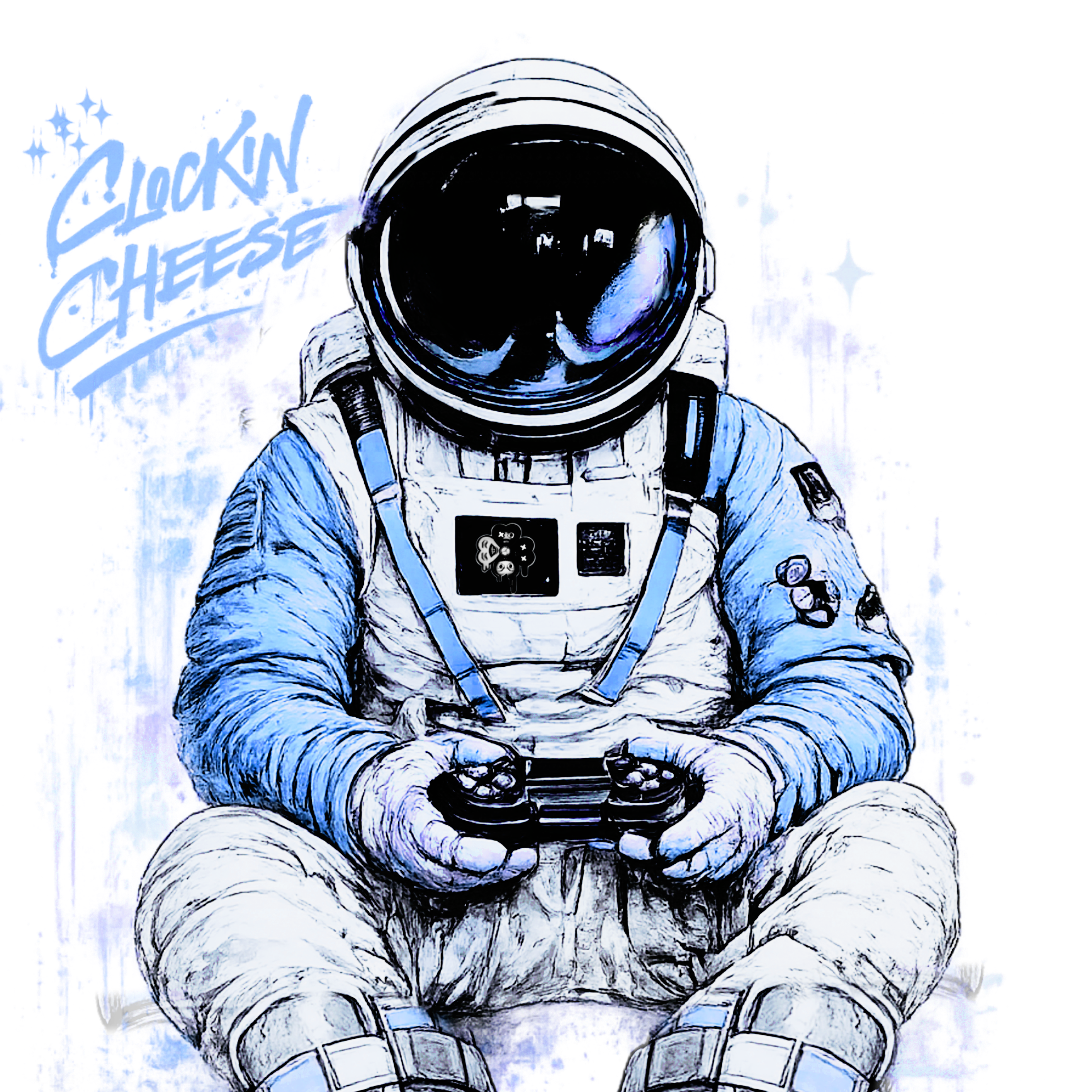 CC ASTRO GRAPHIC TEE BLUE RAY