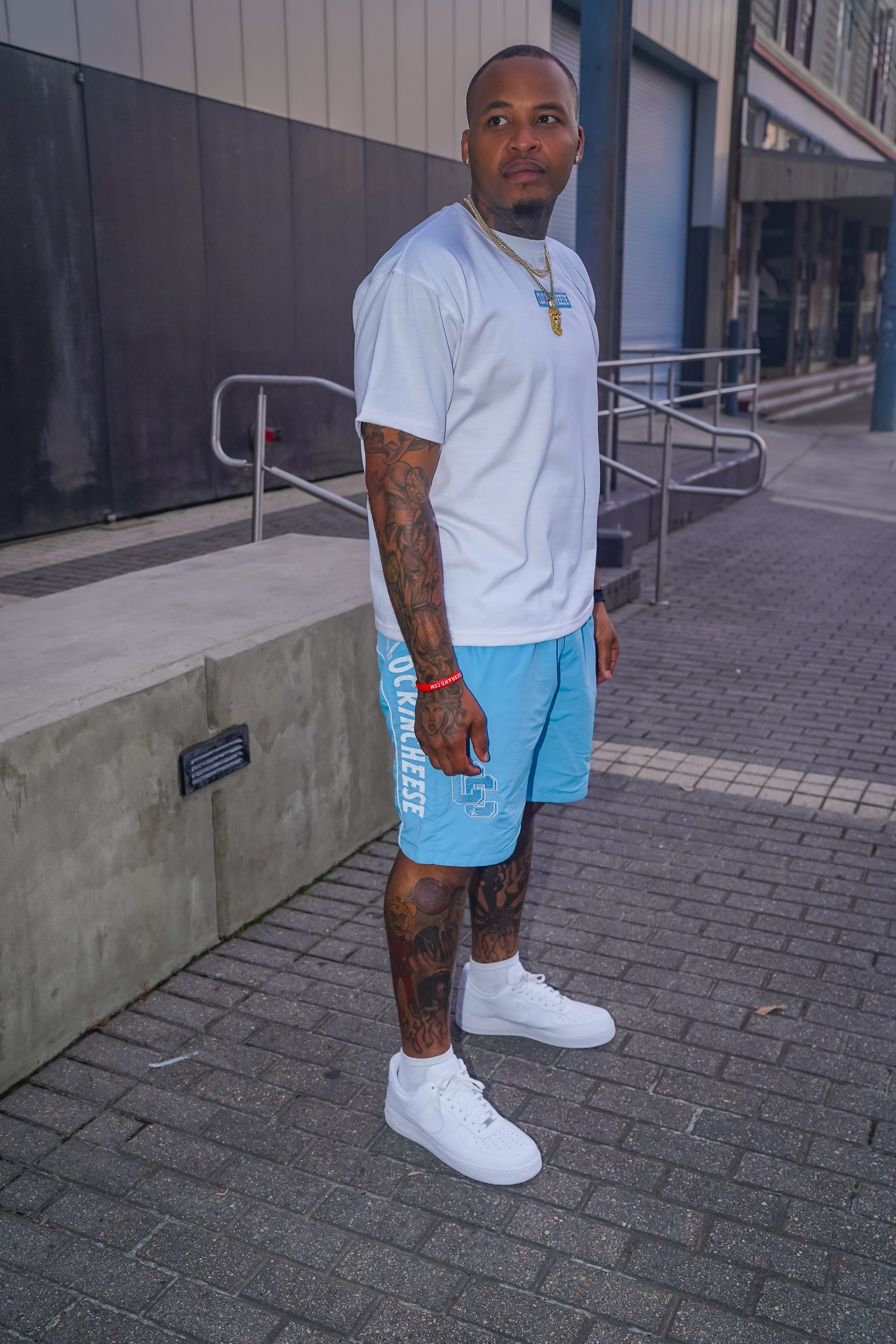 DOUBLE C SET WHITE/BLUE