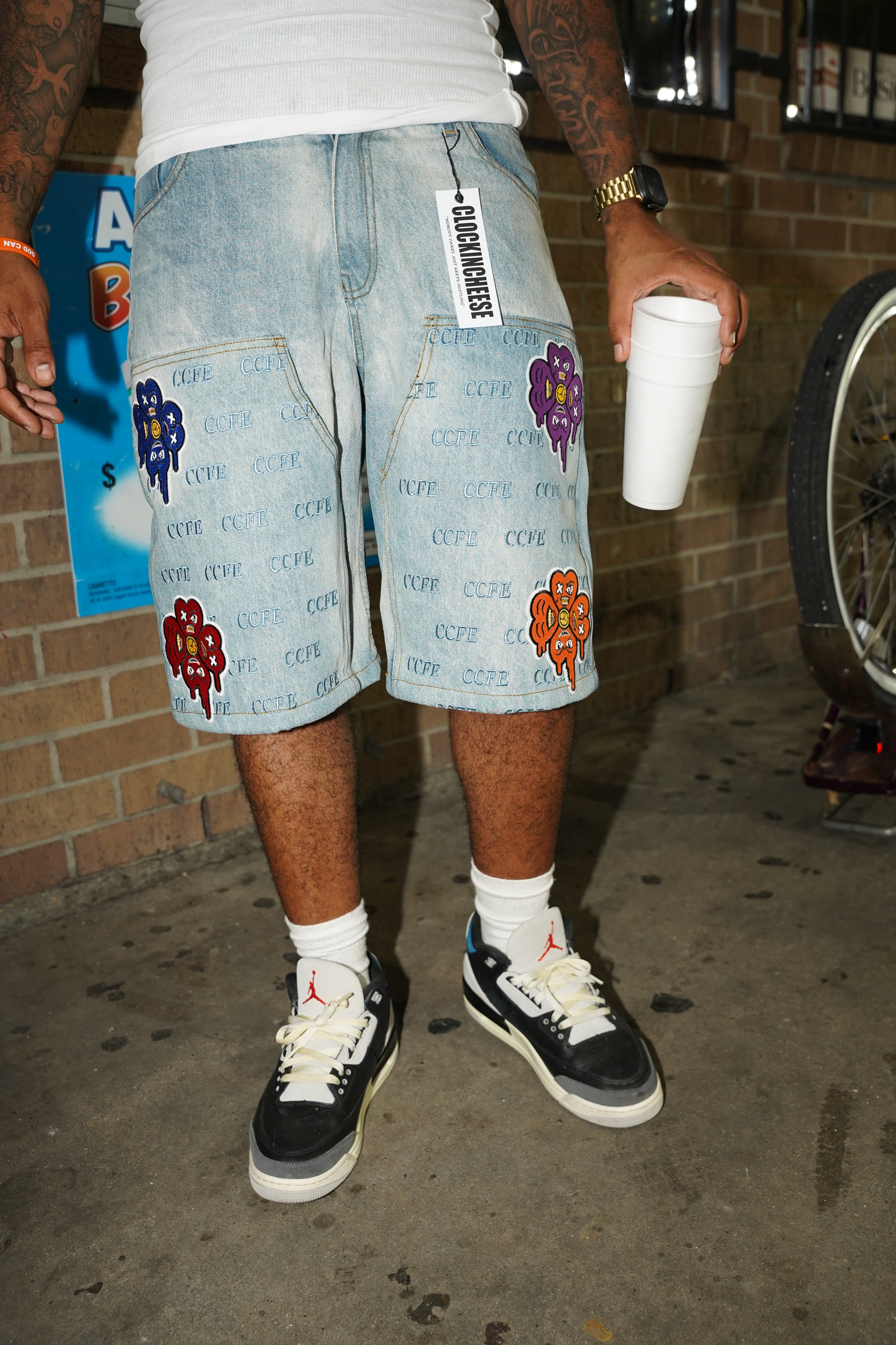 CC PATCHWORK JORTS