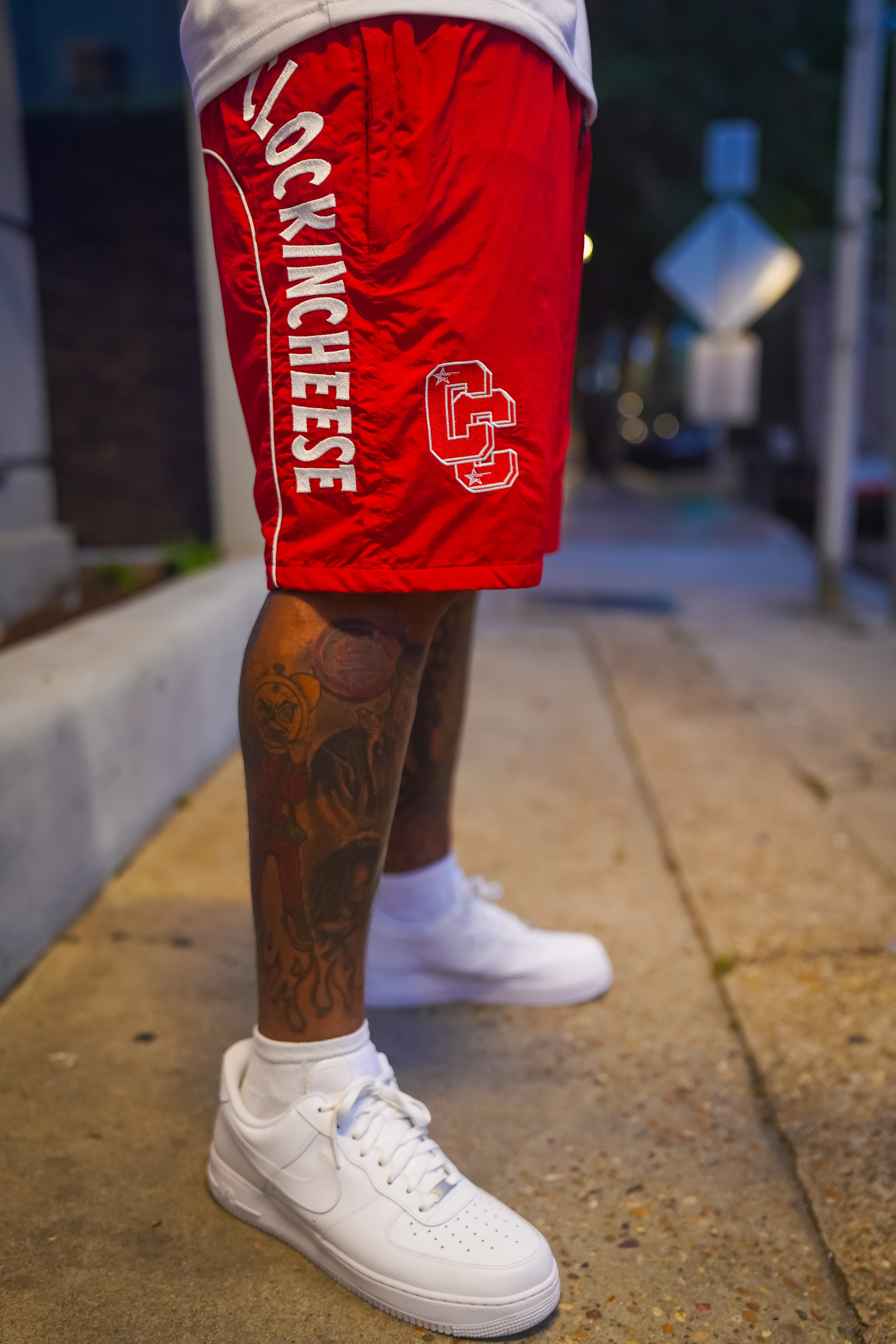 DOUBLE C’s SET WHT/RED