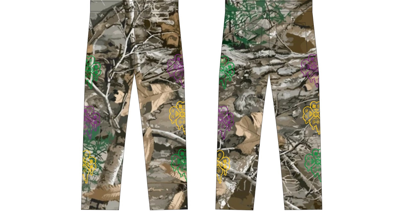 CCFE Overall TODDLERS HUNTER CAMO (MARDI GRAS)