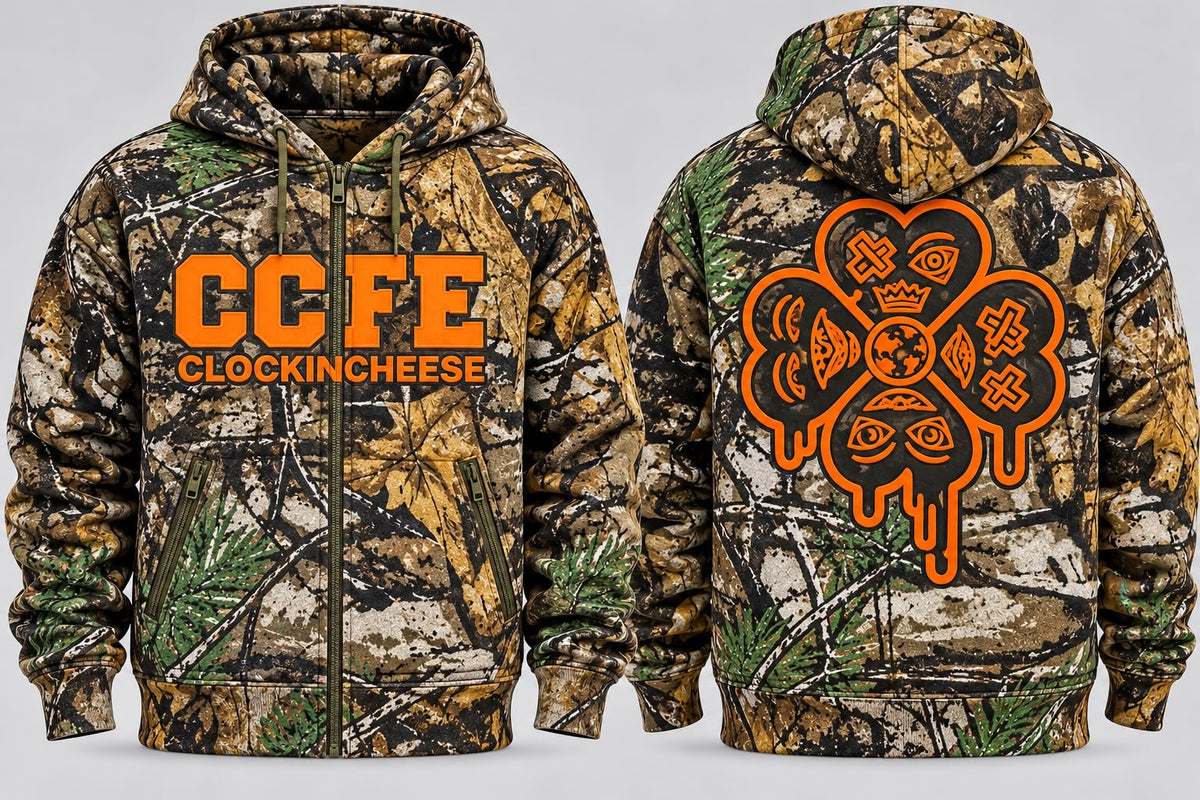 CCFE ZIP UP HUNTER CAMO/ORANGE