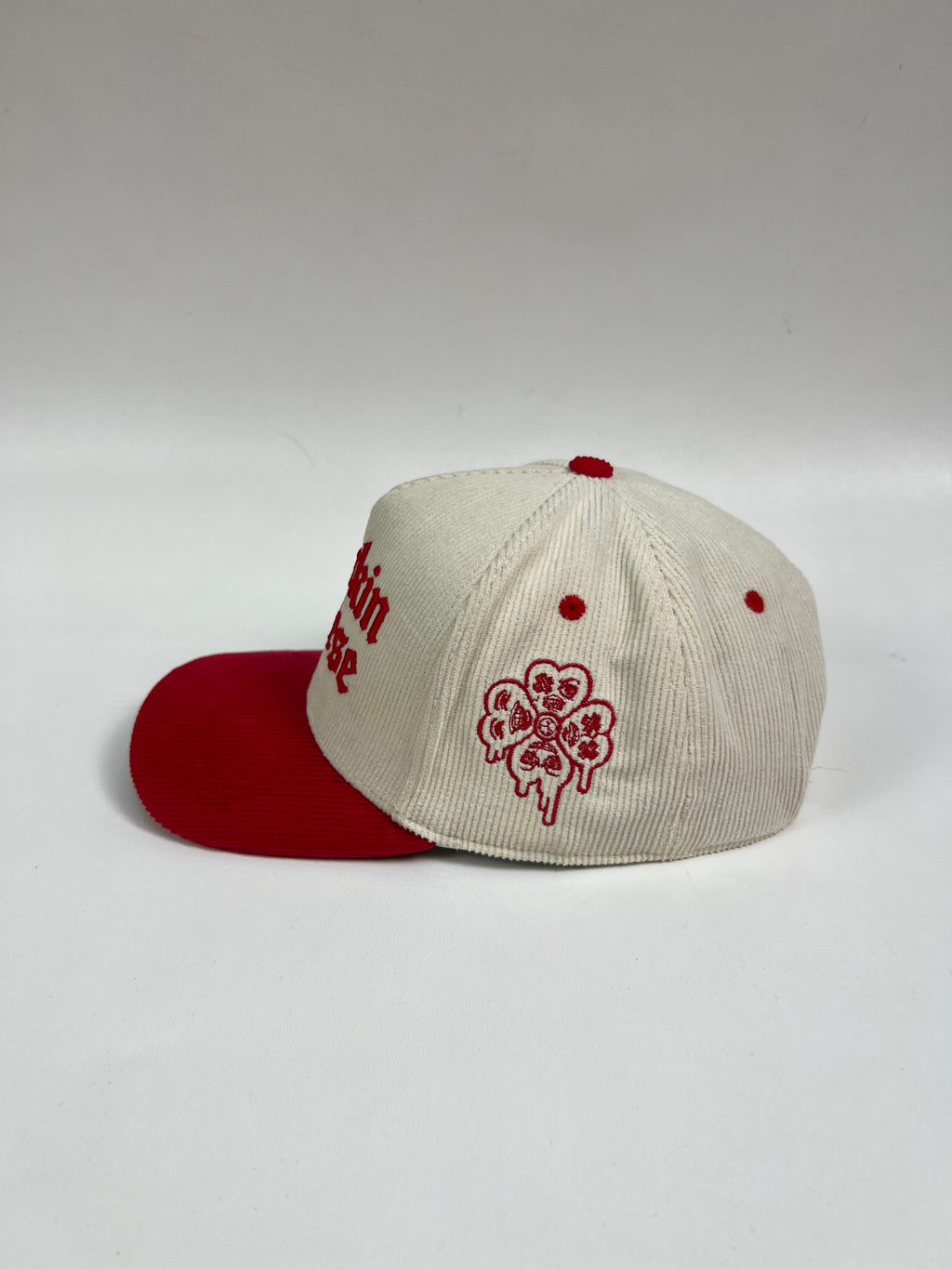 CREAM/RED SNAP BACK