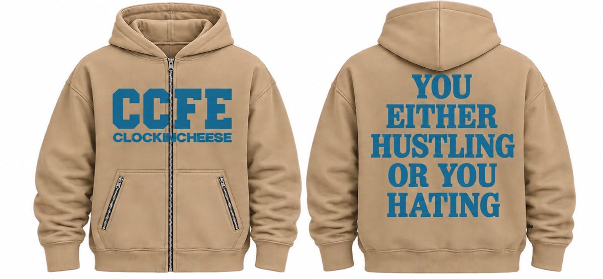 CCFE ZIP UP TAN/BLUE