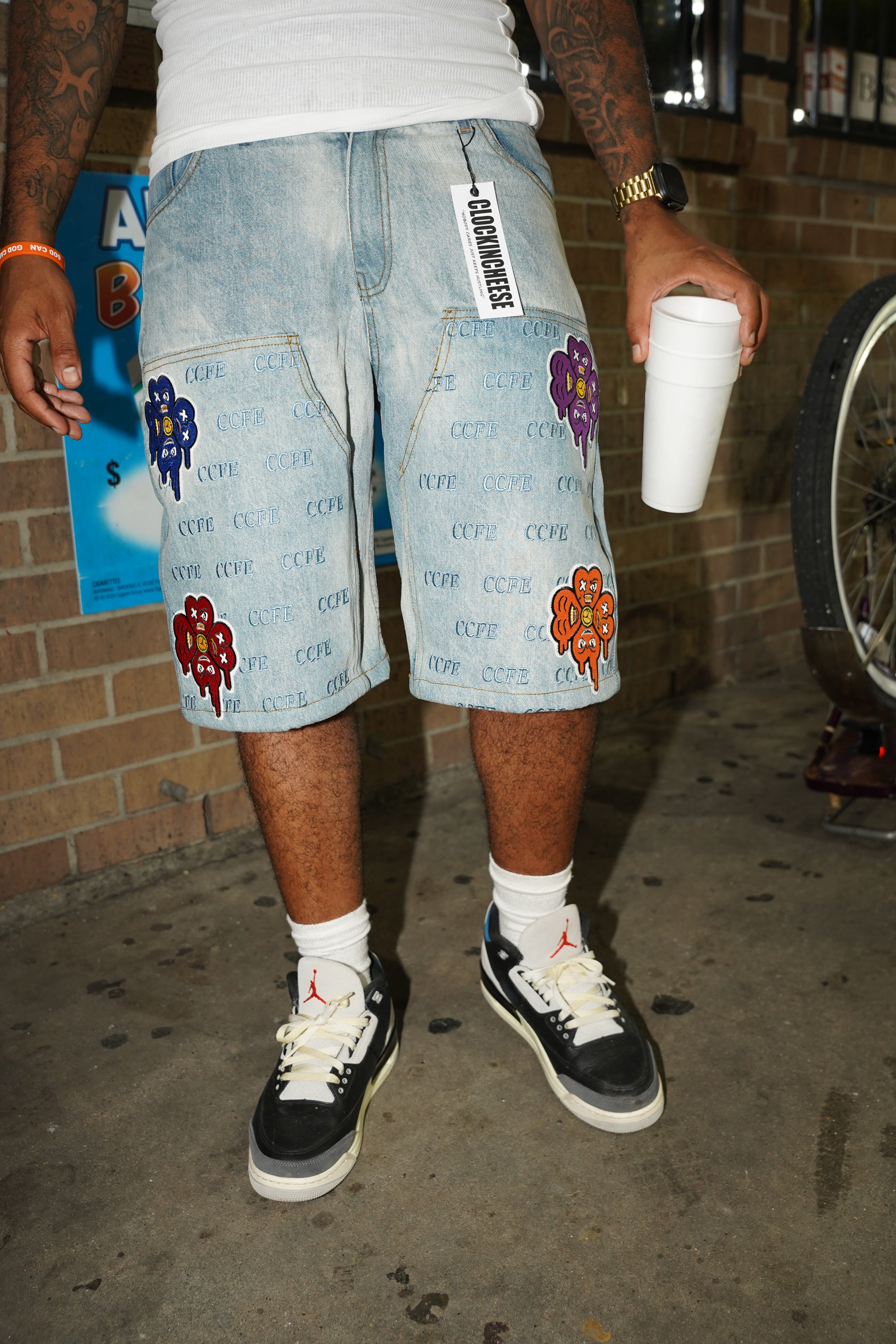 CC PATCHWORK JORTS