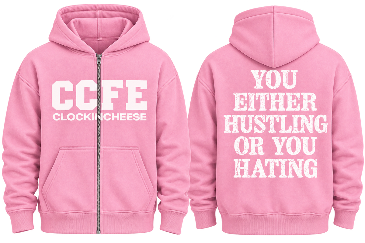 PINK / WHITE CCFE ZIP UP